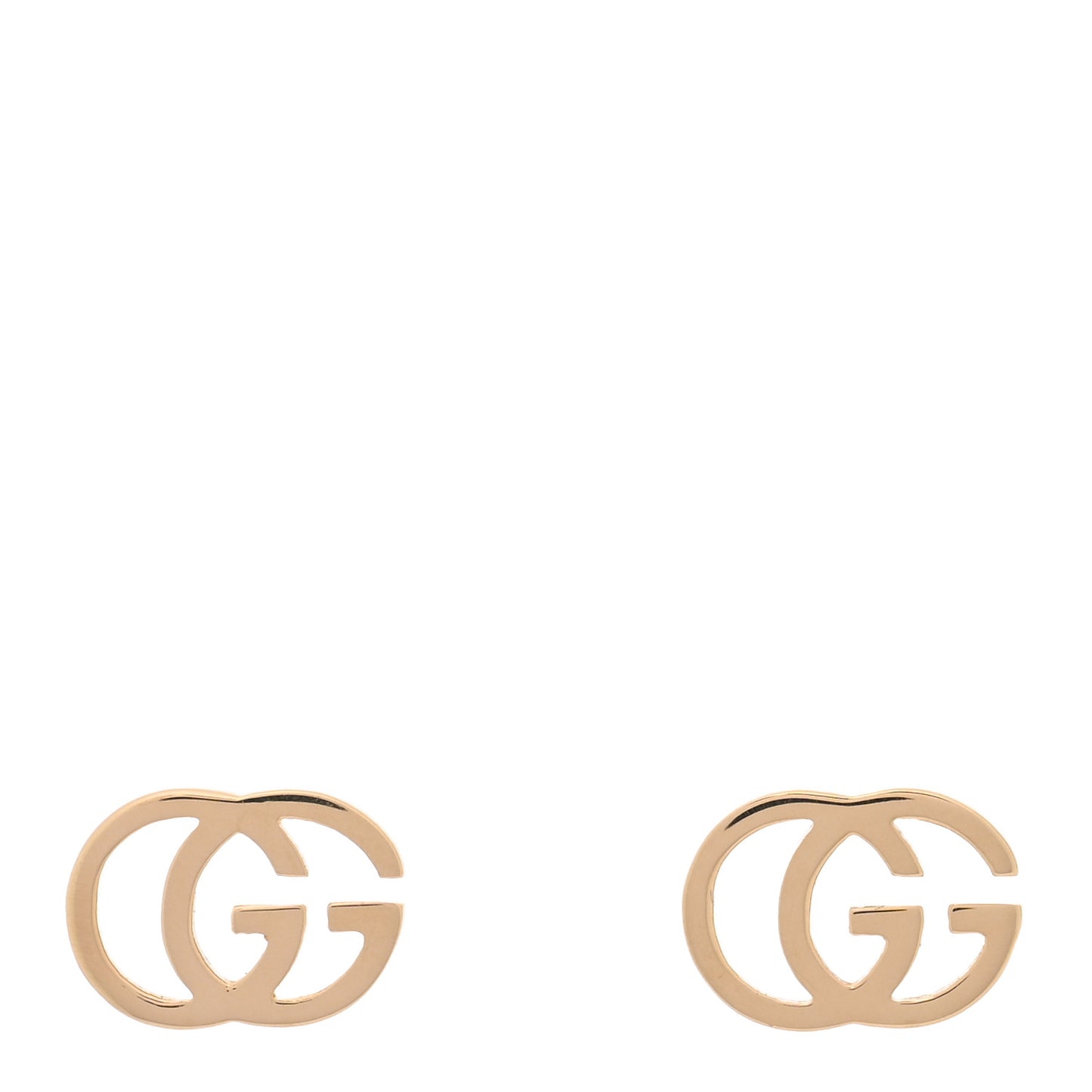 18K Yellow Gold GG Tissue Stud Earrings
