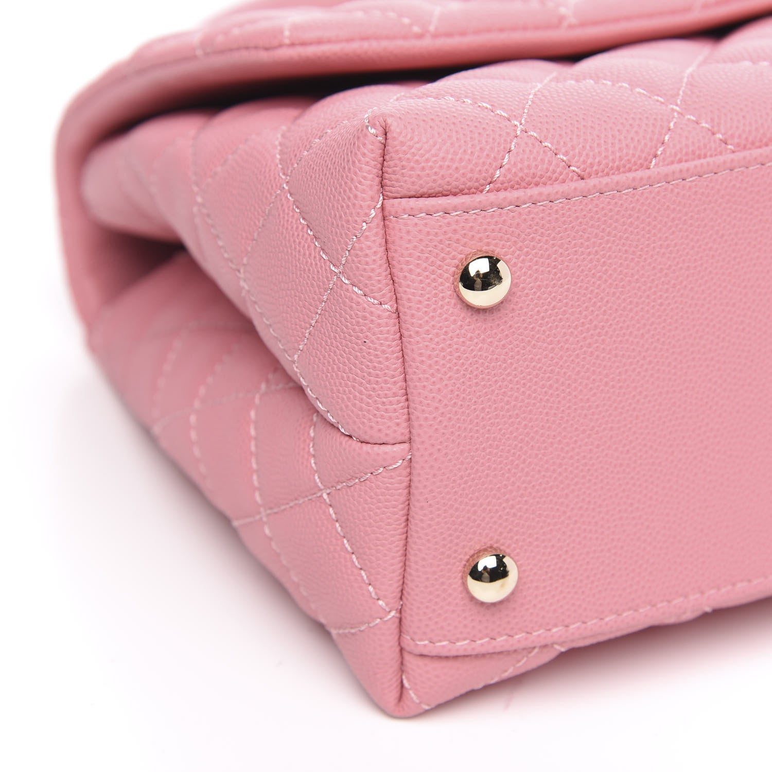 Chanel Caviar Quilted Small Coco Handle Flap Light Pink 9 of 11