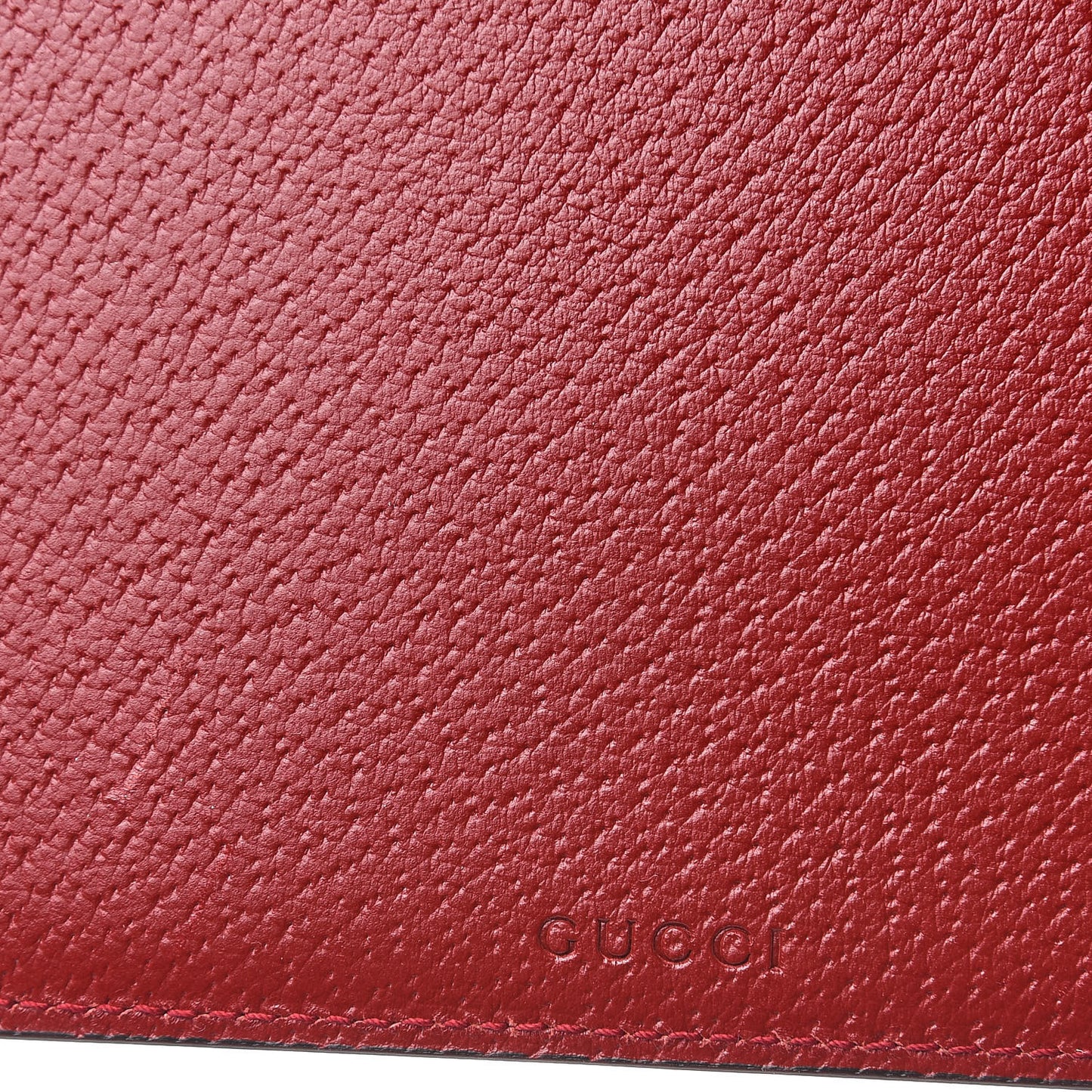 GG Supreme Monogram Tian Large Zip Pouch Beige Multicolor Red