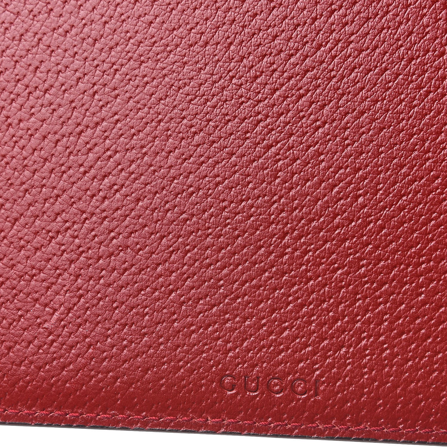 Gucci GG Supreme Monogram Tian Large Zip Pouch Beige Multicolor Red 6 of 8