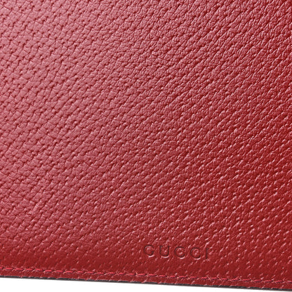 Gucci GG Supreme Monogram Tian Large Zip Pouch Beige Multicolor Red 6 of 8