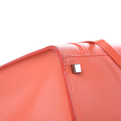 Celine Grained Calfskin Medium Phantom Luggage Coral 10 of 19