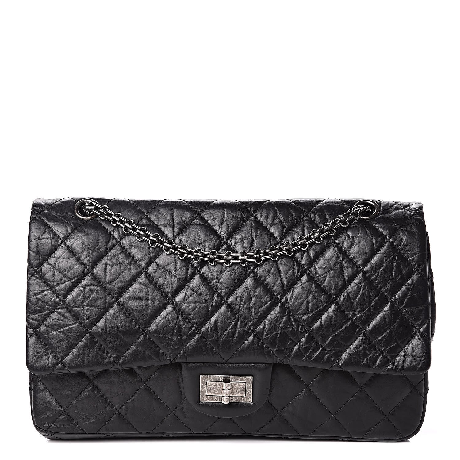Chanel Aged Calfskin Quilted 2.55 Reissue 227 Flap Black 1 of 11