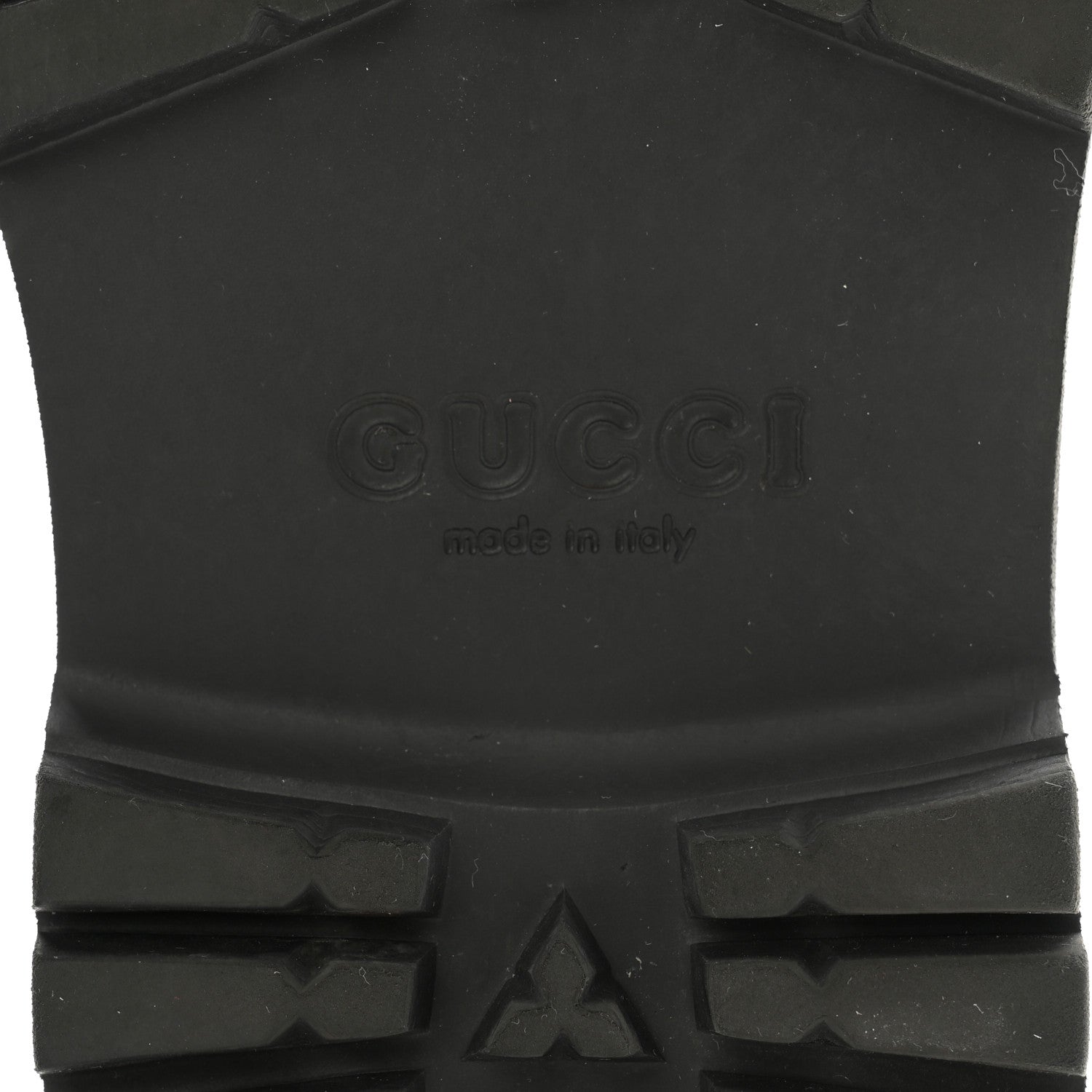 Gucci Rubber GG Monogram Perforated Mens Slip On Sandals 6 Black 7 of 9