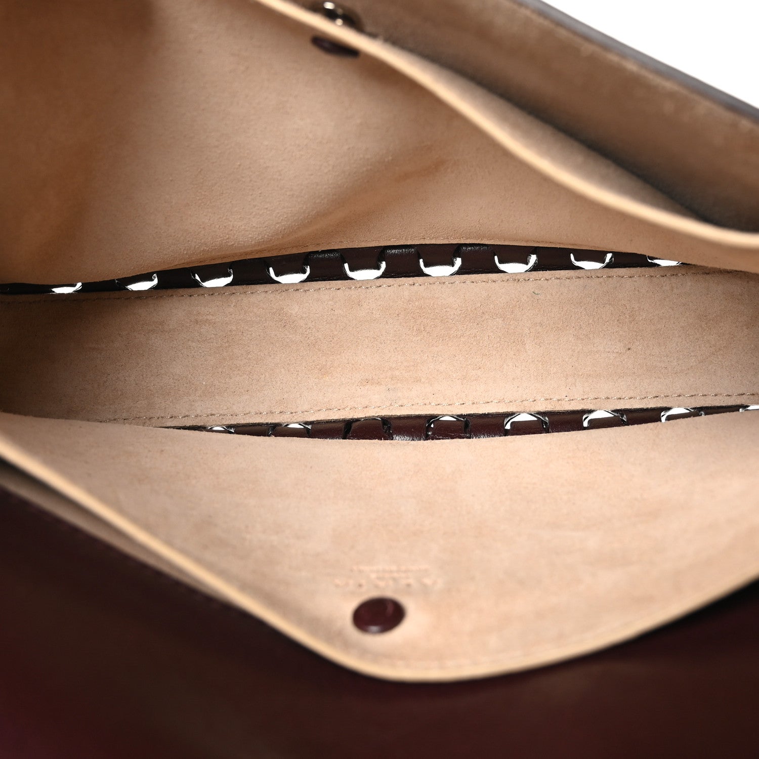 Alaia Buffalo Studded Hinge Flap Bag Almandite 6 of 10