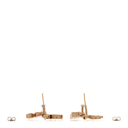 Chanel Metal Drop No 5 Clover CC Earrings Gold 3 of 4