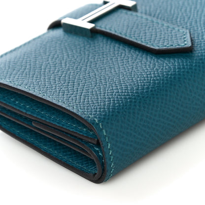 Hermes Epsom Mini Bearn Wallet Vert Bosphore 8 of 10
