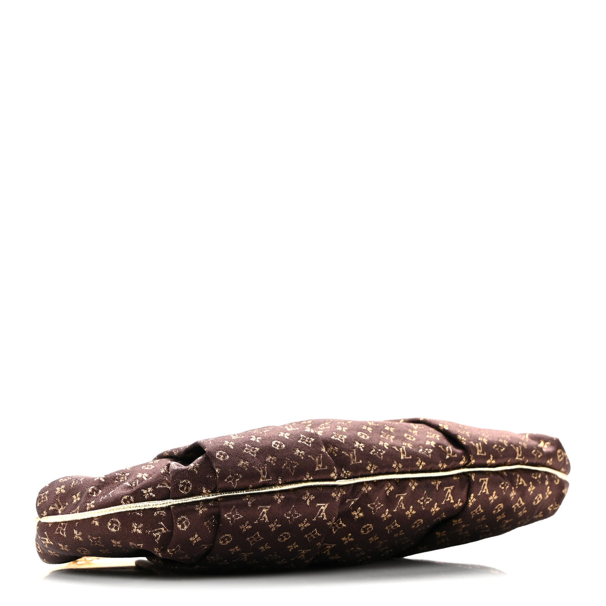 Louis Vuitton Satin Monogram Aumoniere Clutch Brown 4 of 9