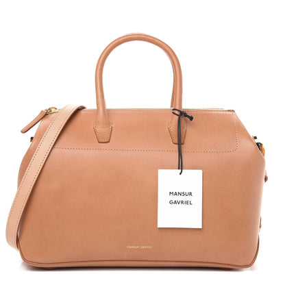 Mansur Gavriel Calfskin Mini Travel Crossbody Bag Cammello Rosa 1 of 9
