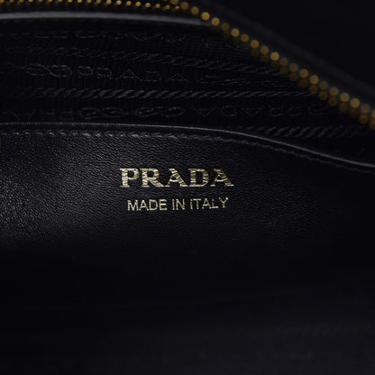 Prada Saffiano City Calf Medium Esplanade Tote Militare Black 7 of 9