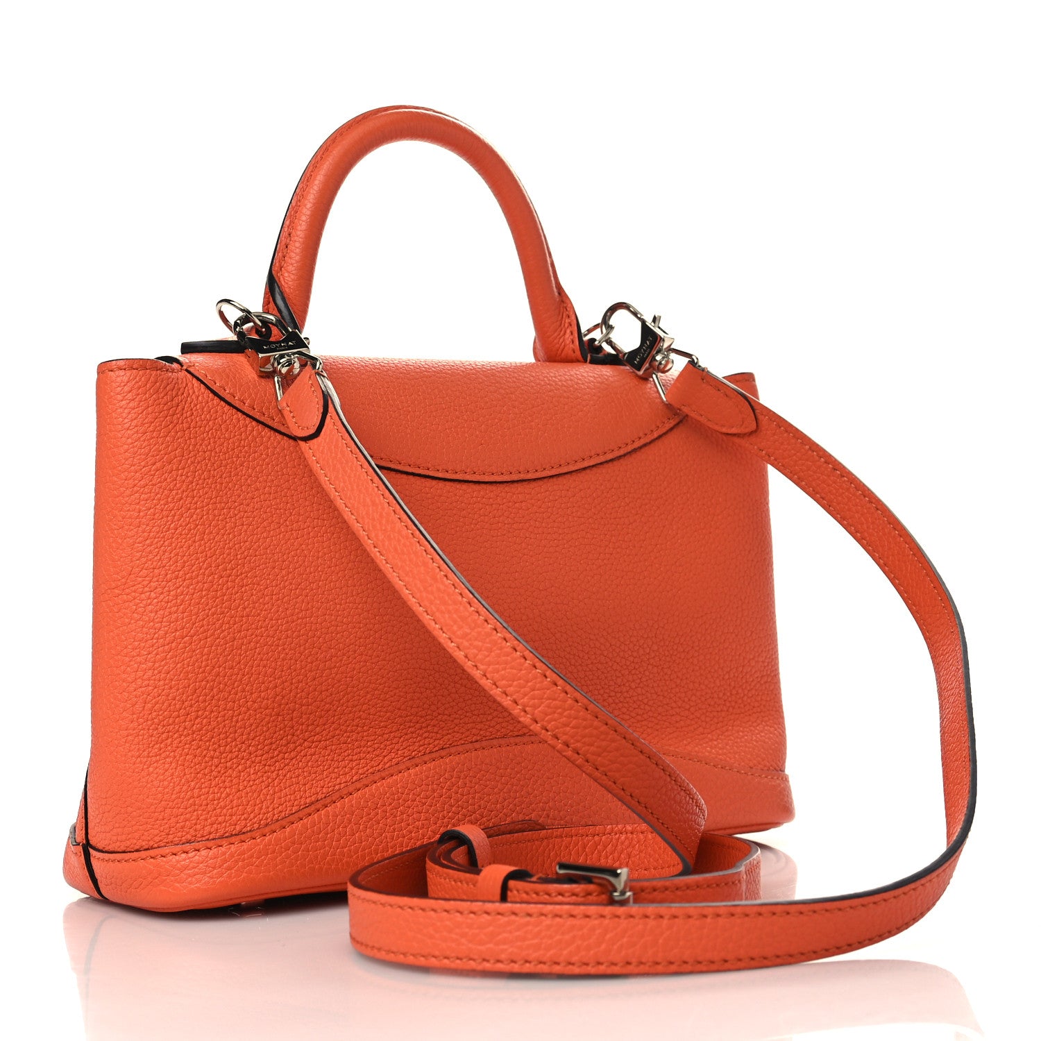 Moynat Taurillon Blush Gabby BB Orange 3 of 8