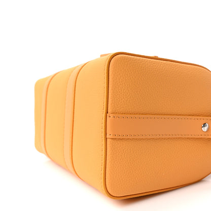 Louis Vuitton Grained Calfskin Aerogram City Keepall Safran Yellow 9 of 9