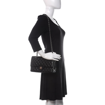 Chanel Caviar Quilted Medium Double Flap Black 2 of 12