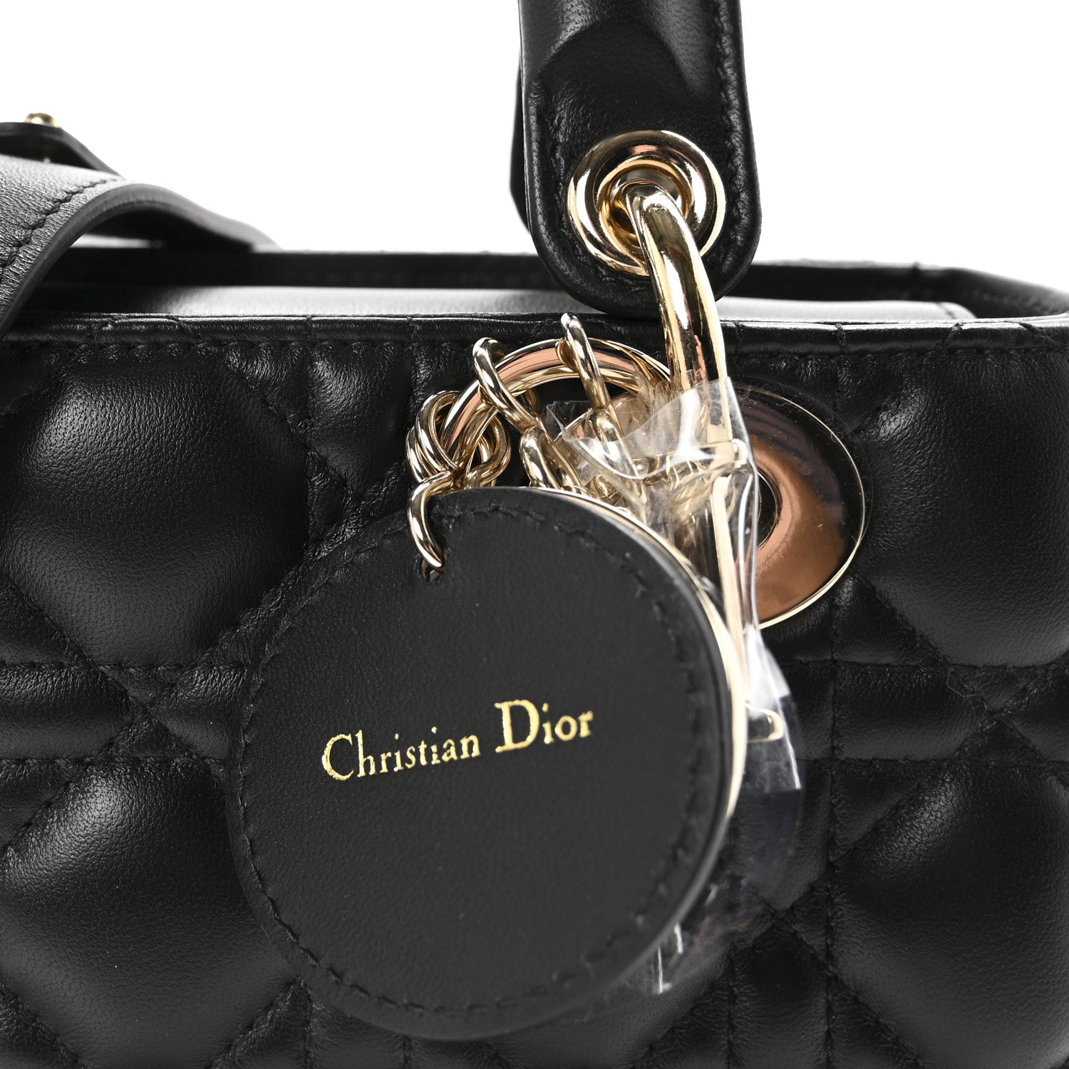 Christian Dior Lambskin Cannage Small My ABCDior Lady Dior Black 7 of 10
