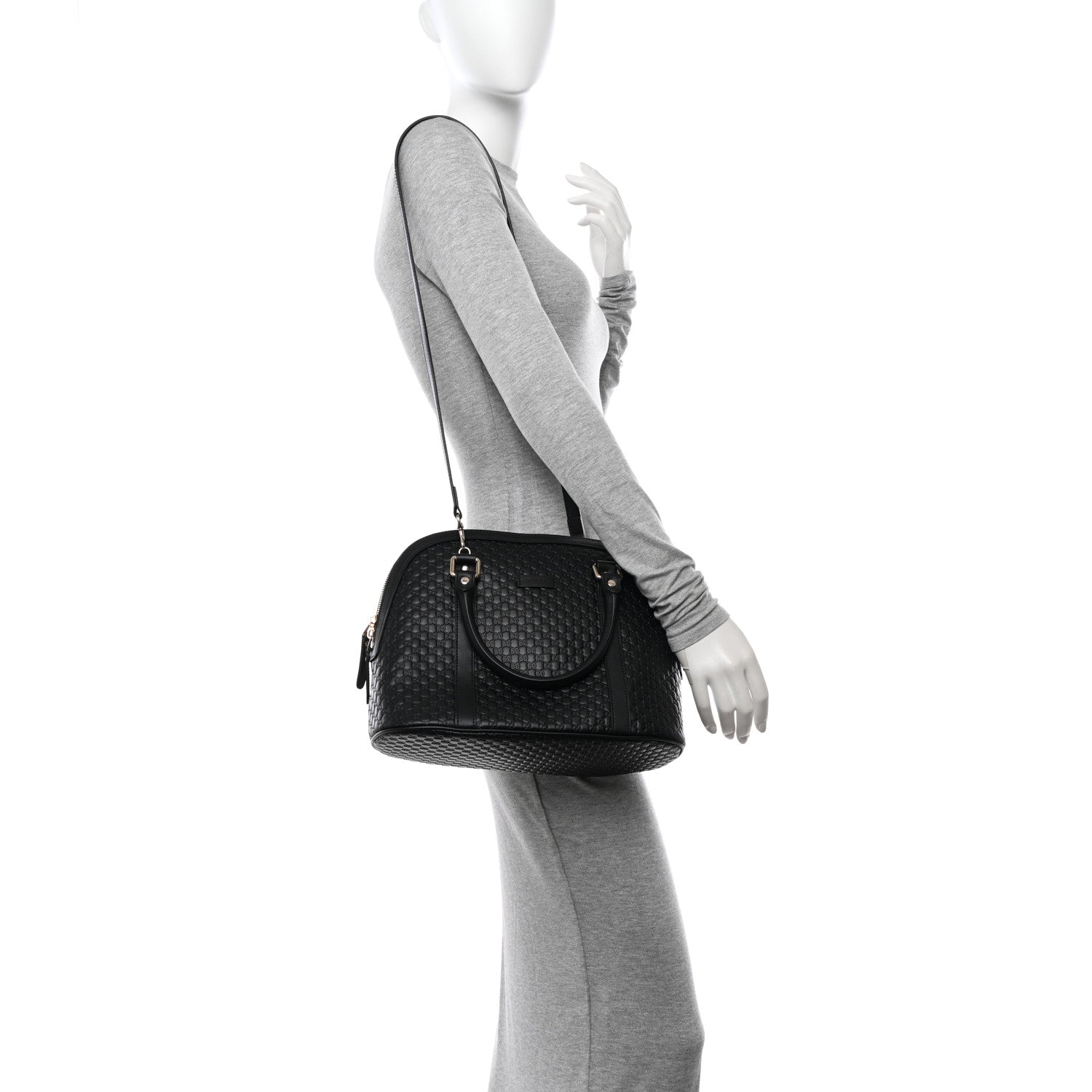 Gucci Microguccissima Medium Dome Bag Black 2 of 10
