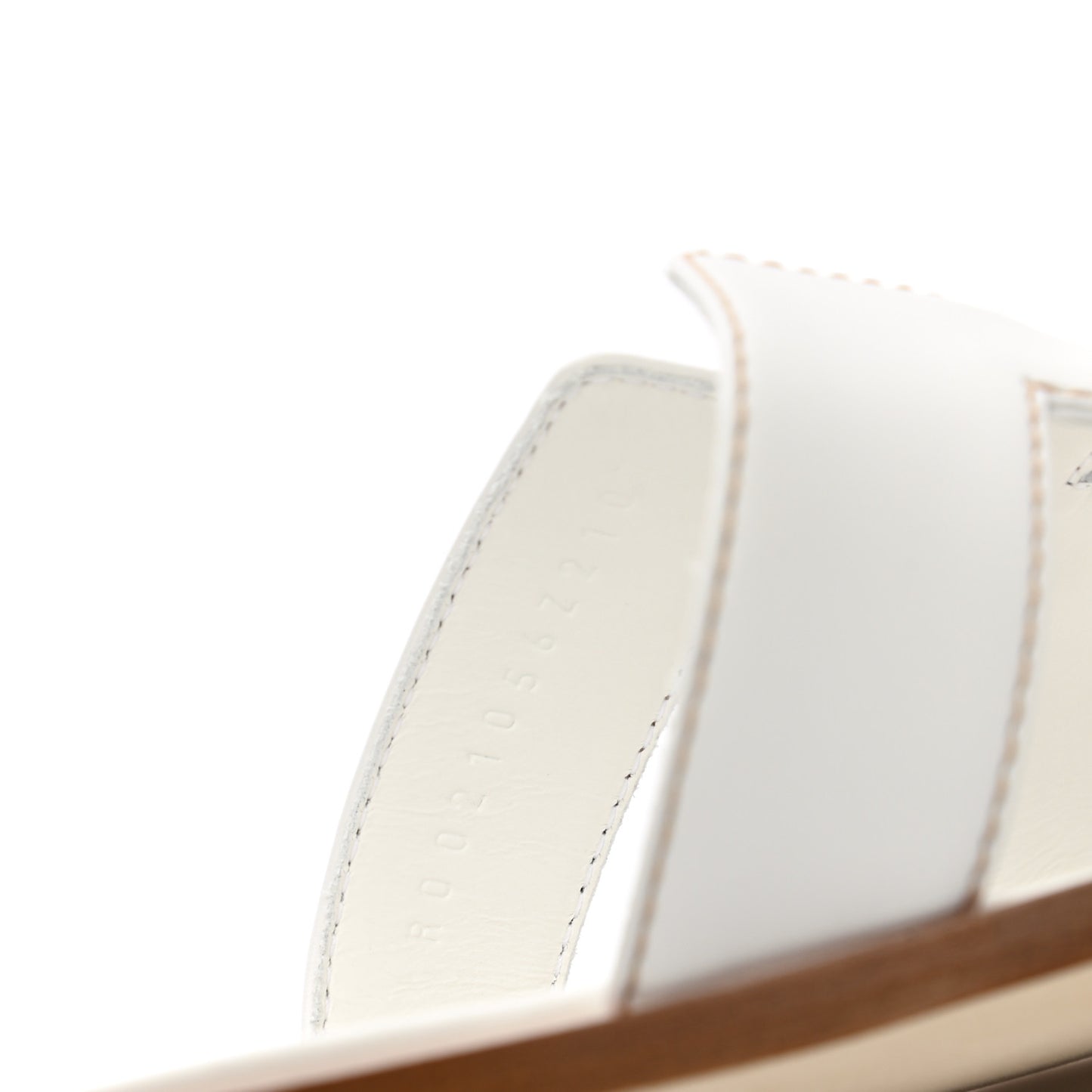 Box Calfskin Oran Sandals 39.5 White