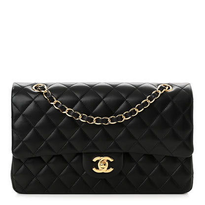 Chanel Lambskin Quilted Medium Double Flap Black 1 of 11