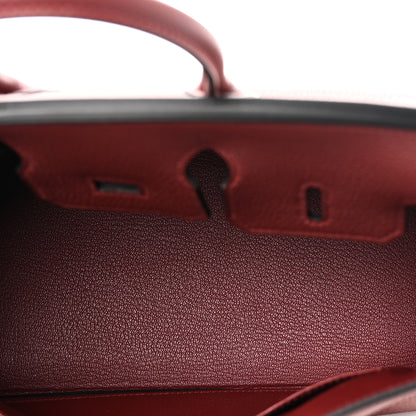 Hermes Togo Birkin 25 Rouge H 5 of 11
