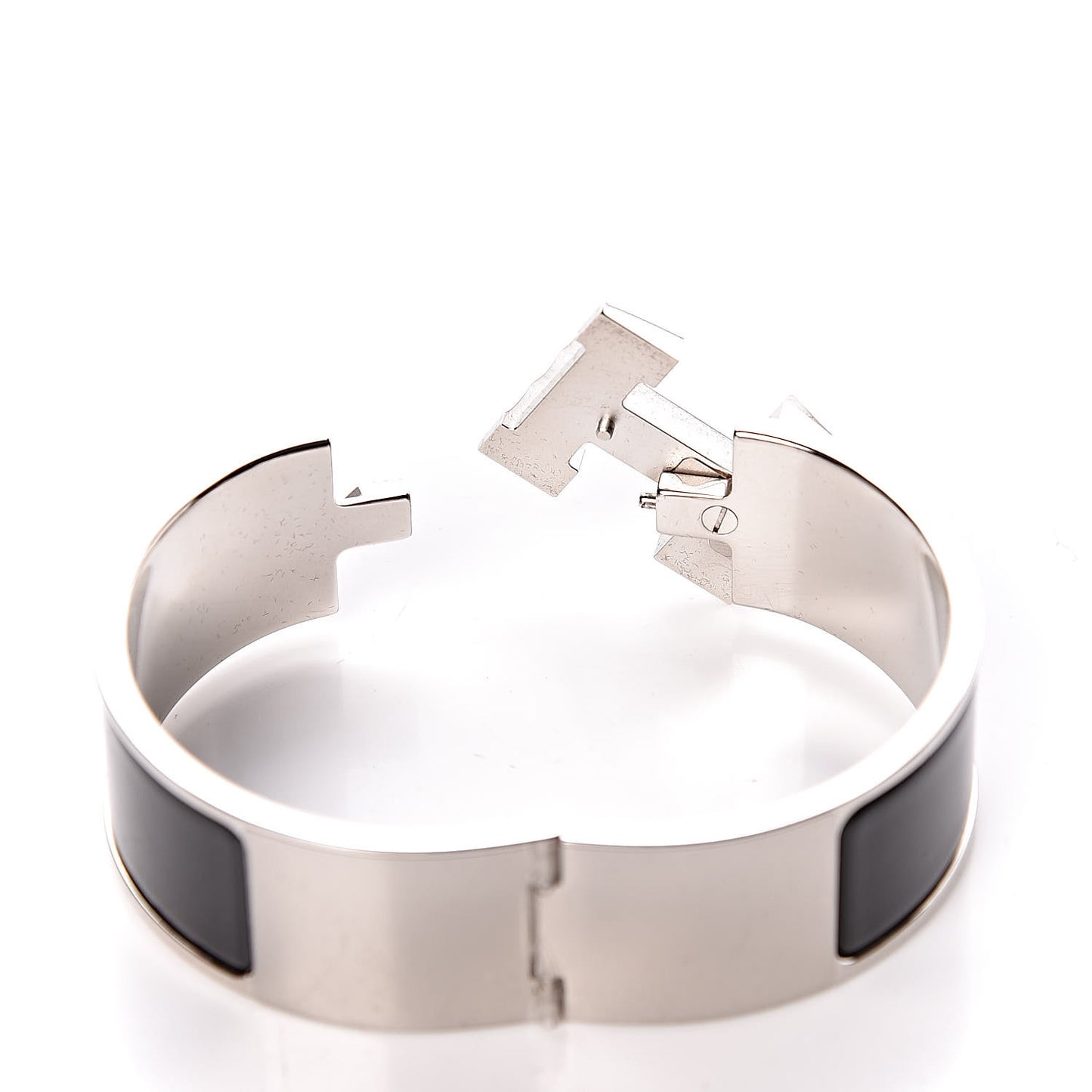 Enamel Wide Clic Clac H Bracelet PM Black