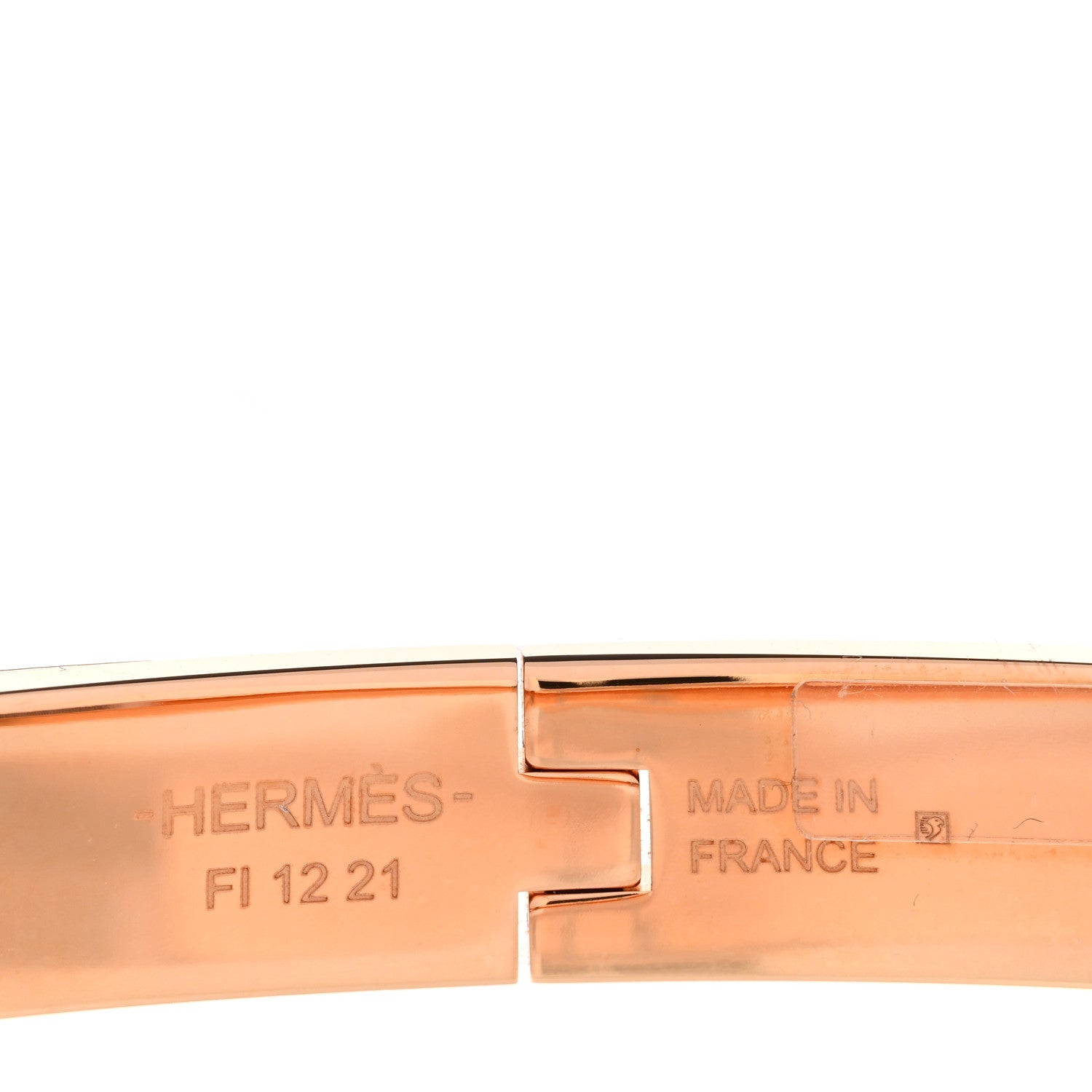 Hermes Enamel Mini Clic Chaine d'Ancre Bracelet PM Chataigne 4 of 4