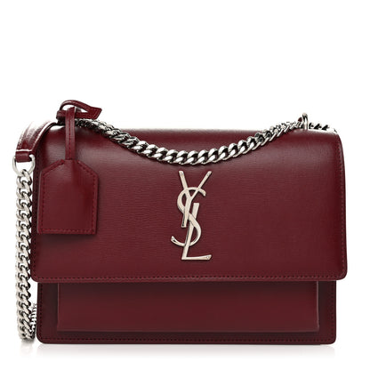 Saint Laurent Calfskin Medium Monogram Sunset Pallisandre 1 of 11