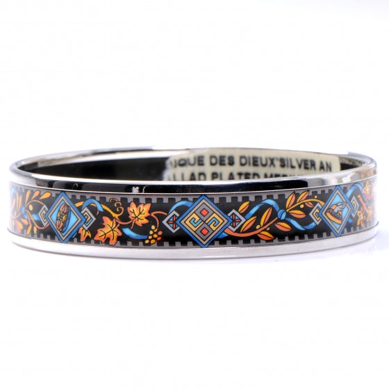 Enamel Printed Musique des Dieux Medium Bracelet 65 Bleu