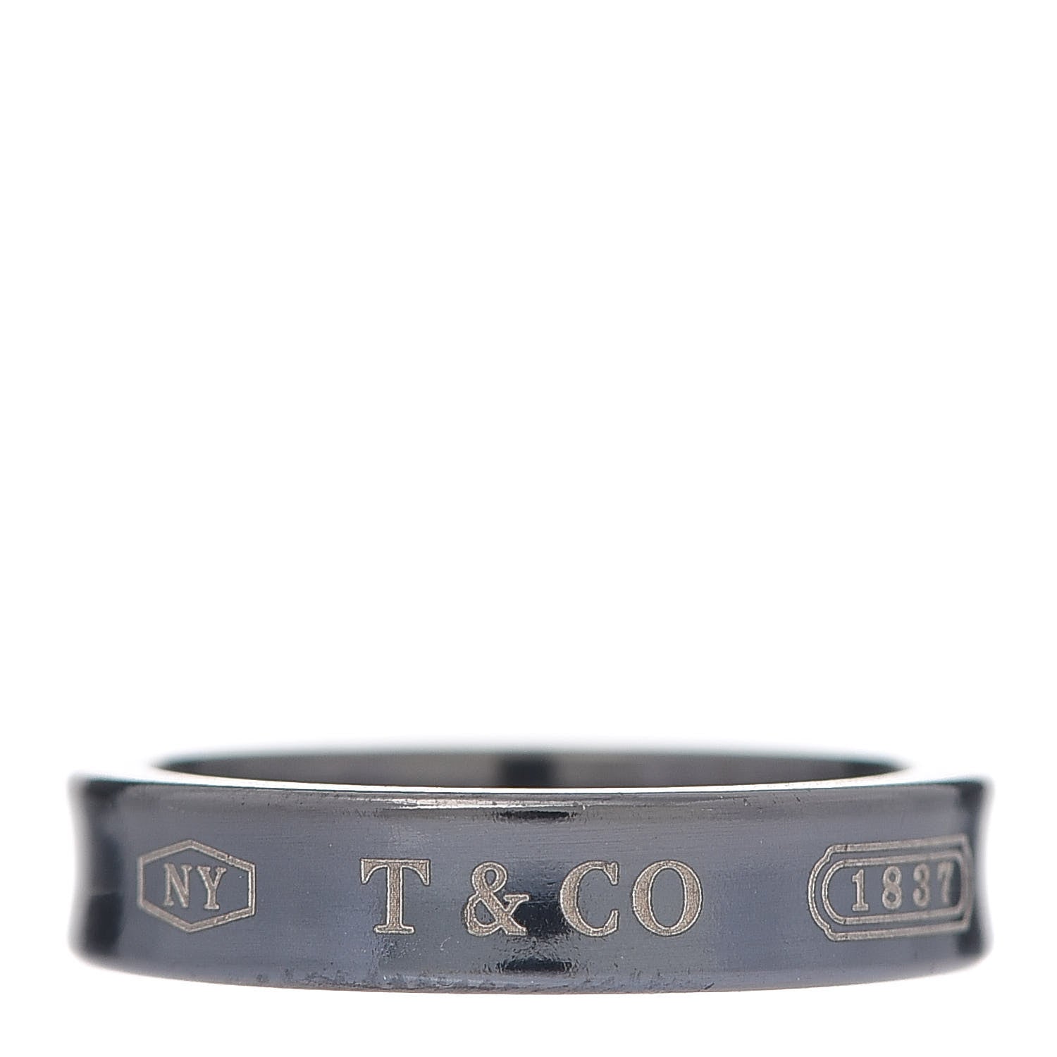 Tiffany Titanium 4mm 1837 Narrow Ring 48 4.5 1 of 5