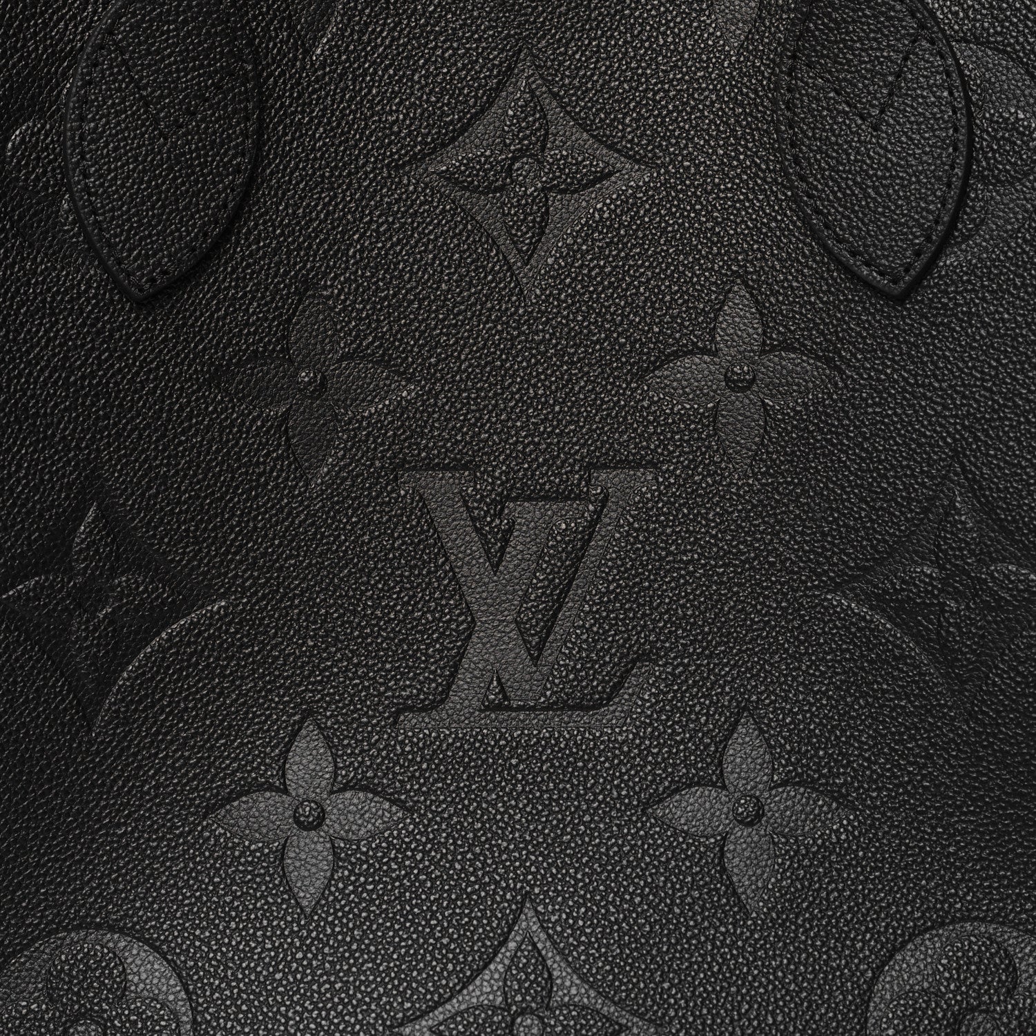 Louis Vuitton Empreinte Monogram Giant Neverfull MM Black 7 of 11