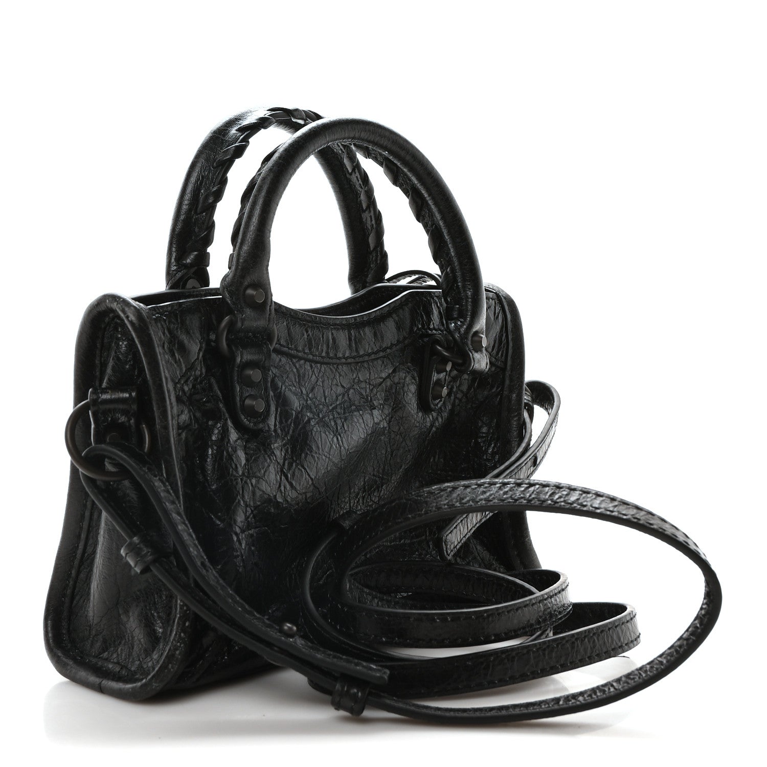 Balenciaga Agneau Arena Storico Classic Hardware Nano Le City Black 3 of 11