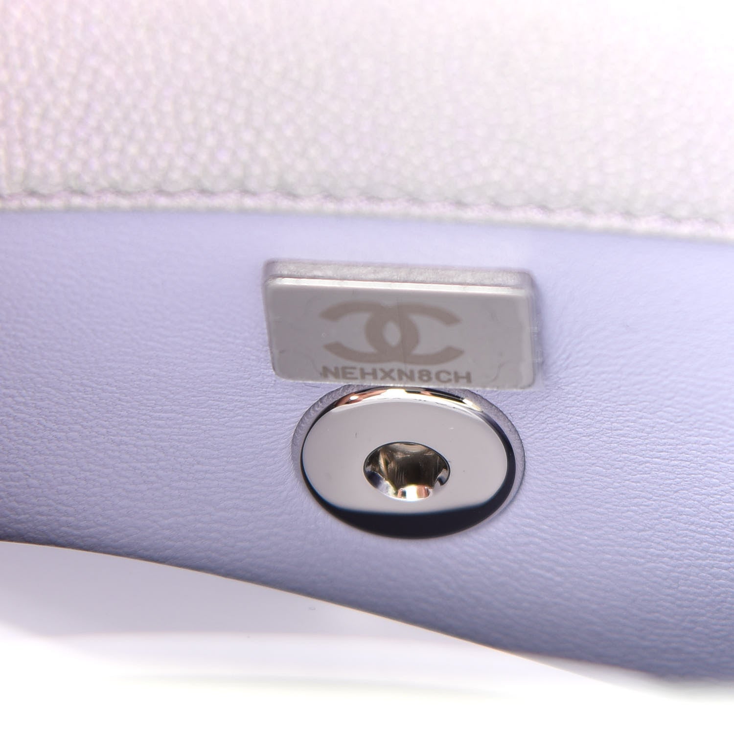 Chanel Iridescent Caviar Quilted Mini Coco Handle Flap Purple 6 of 8