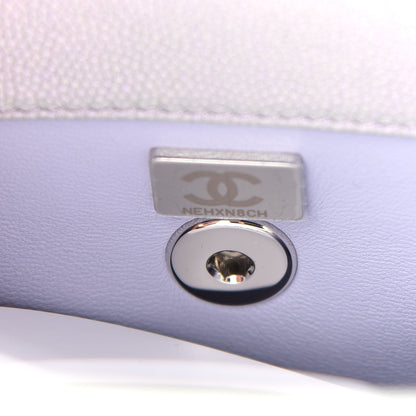 Chanel Iridescent Caviar Quilted Mini Coco Handle Flap Purple 6 of 8