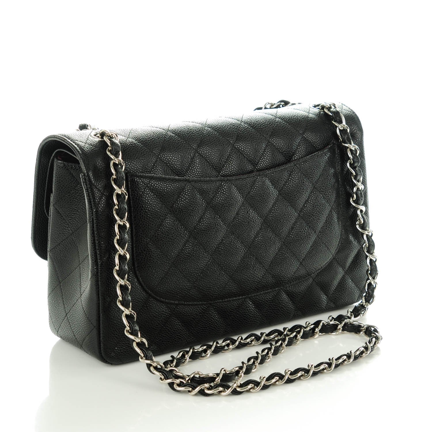 Chanel Caviar Quilted Jumbo Double Flap Black 3 of 8