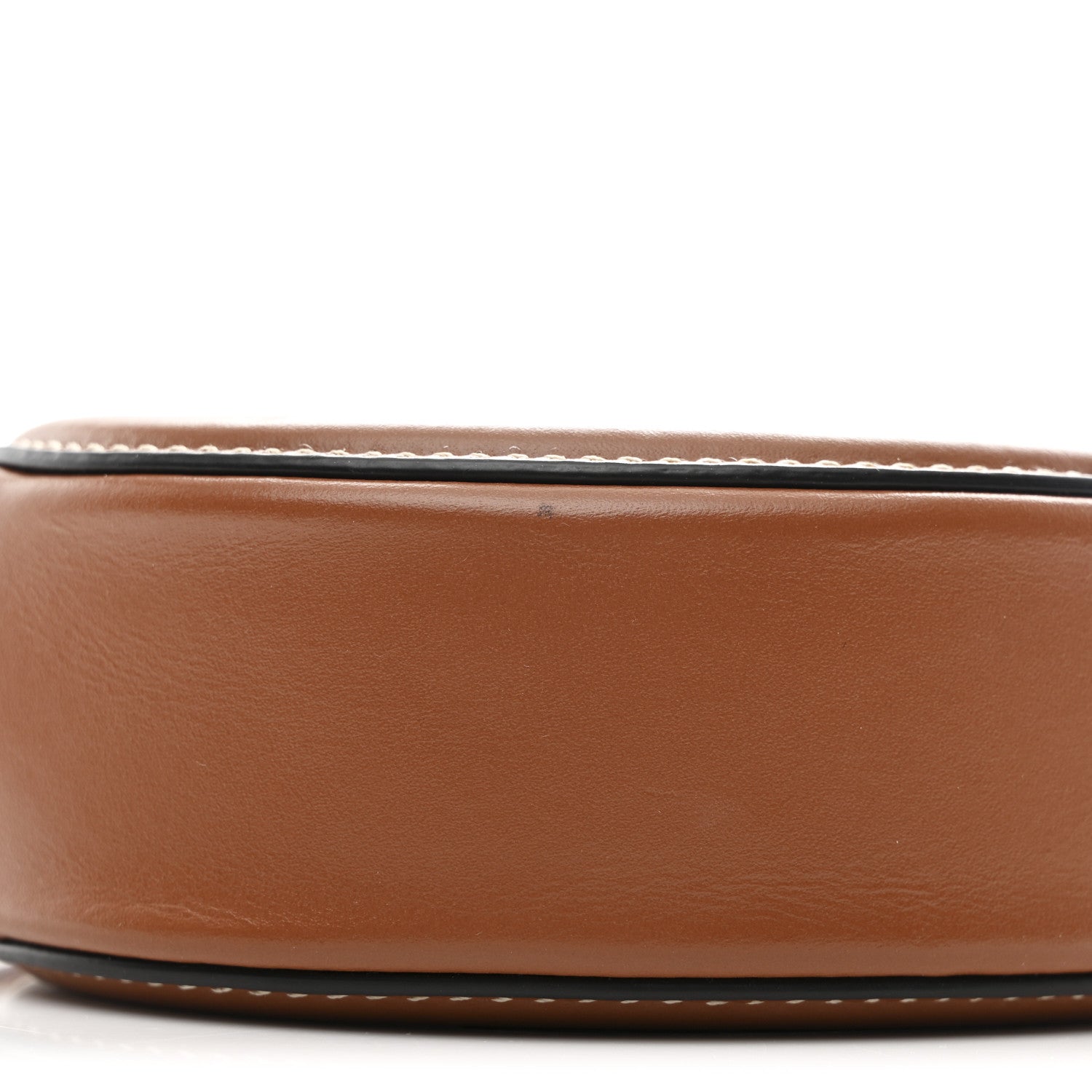 Celine Smooth Calfskin Cuir Small Triomphe Oval Crossbody Purse Tan 9 of 11
