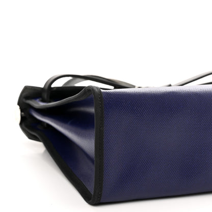 Hermes Toile H Berline Vache Hunter Herbag Zip PM 31 Bleu Encre Black 11 of 16