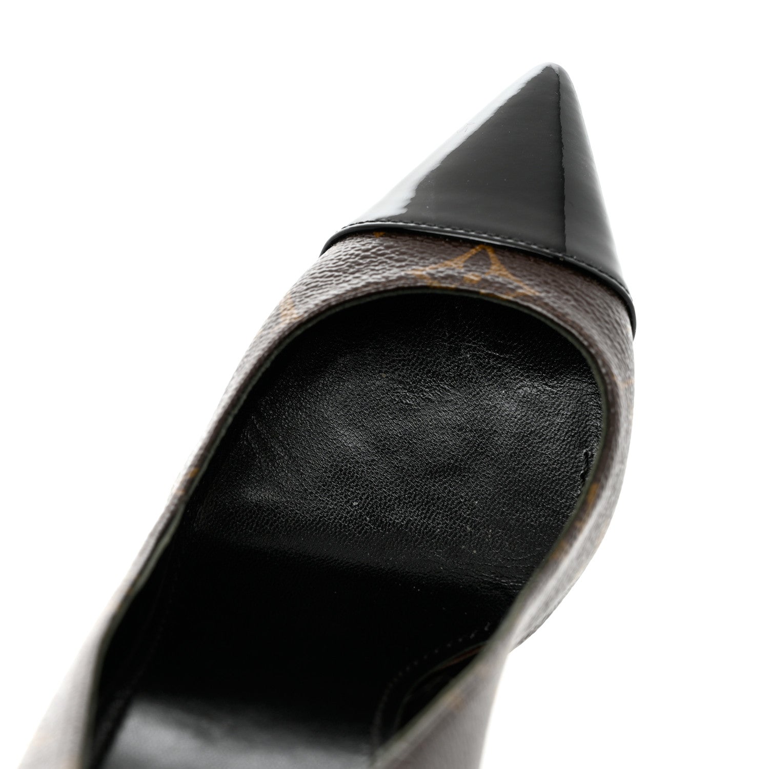 Louis Vuitton Monogram Cherie Pumps 38 Black 11 of 14