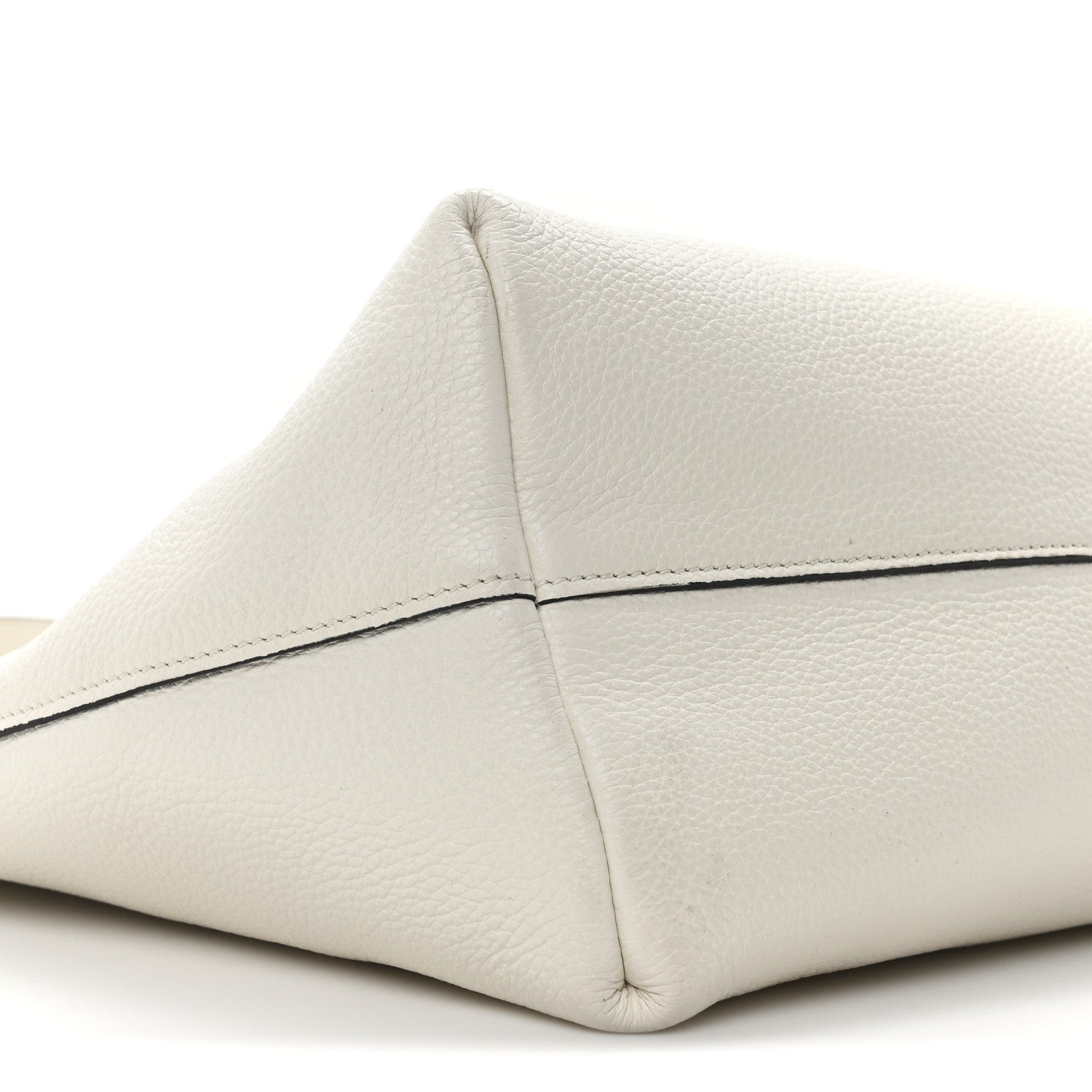 Prada Vitello Daino Pocket Shopping Tote Bianco 8 of 9