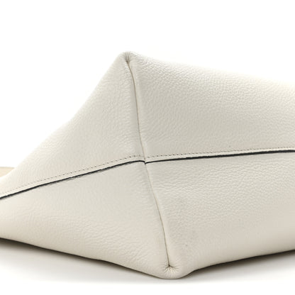 Prada Vitello Daino Pocket Shopping Tote Bianco 8 of 9