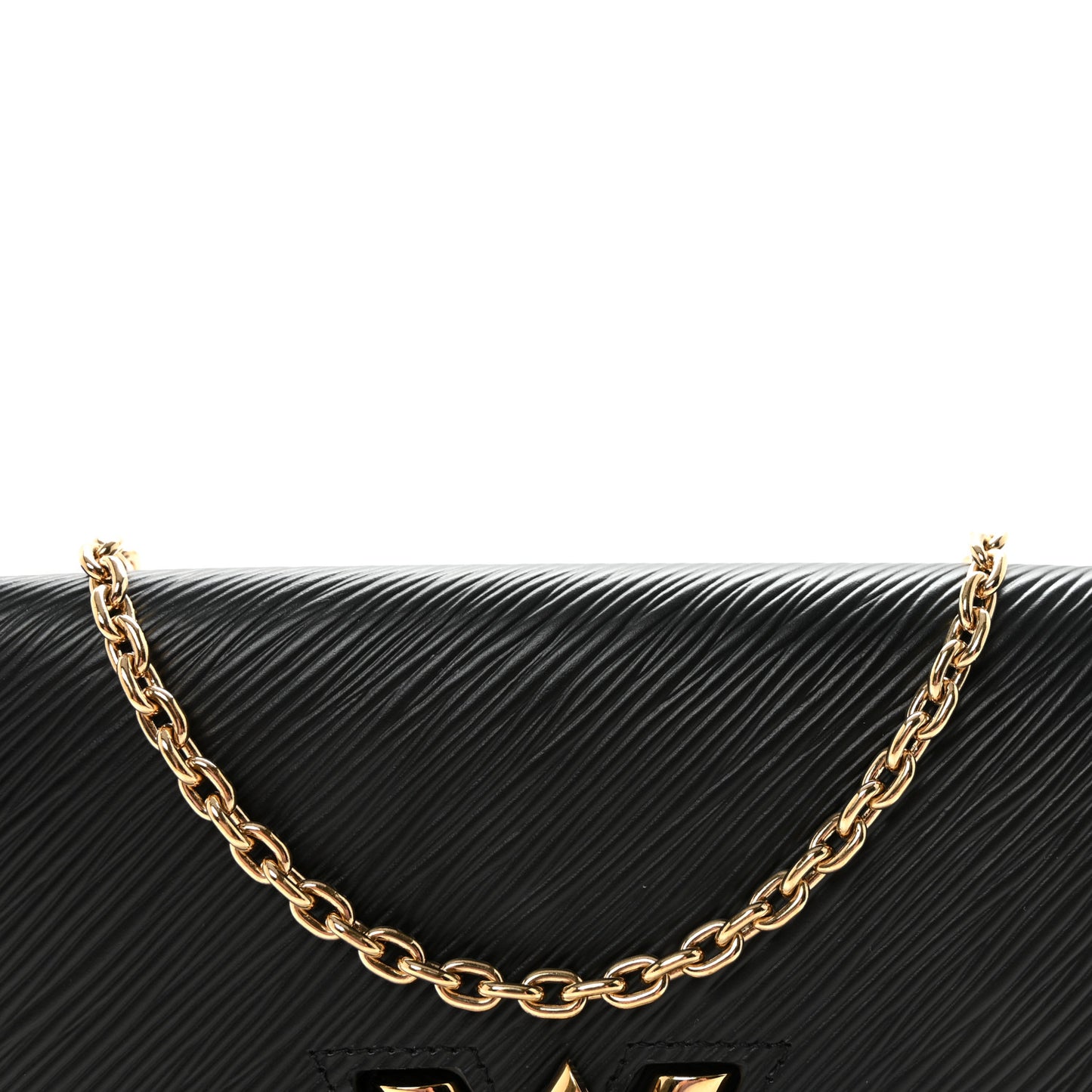 Epi Twist Belt Chain Wallet Black