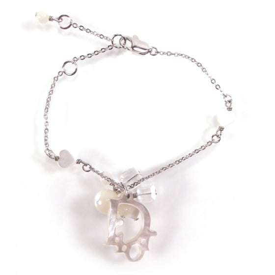 Pearl Lily Charm Bracelet