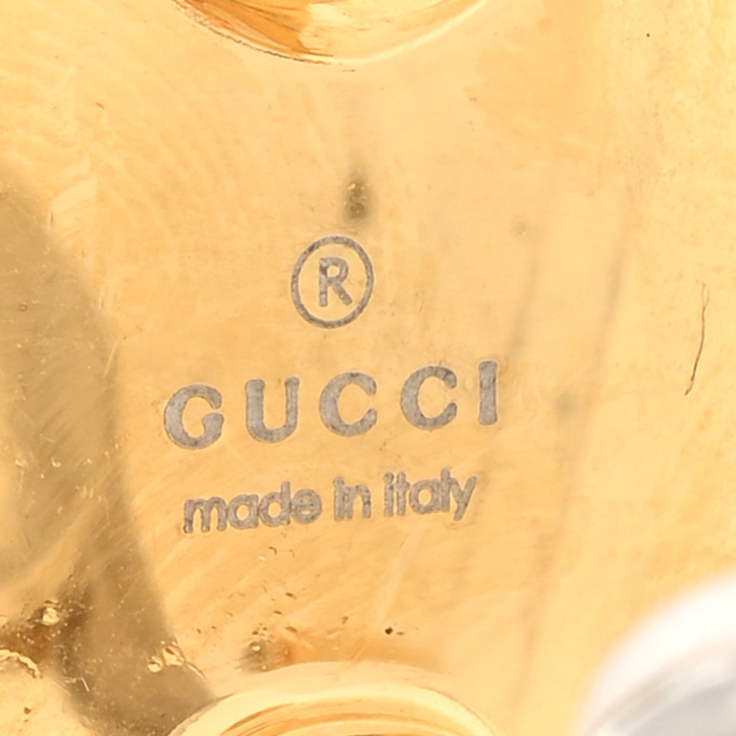 Gucci Metal Teddy Bear Star Clip On Earrings Gold Pink 4 of 4