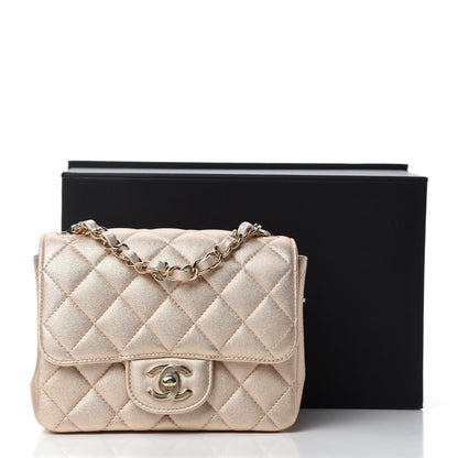 Chanel Metallic Lambskin Quilted Mini Square Flap Gold 11 of 11