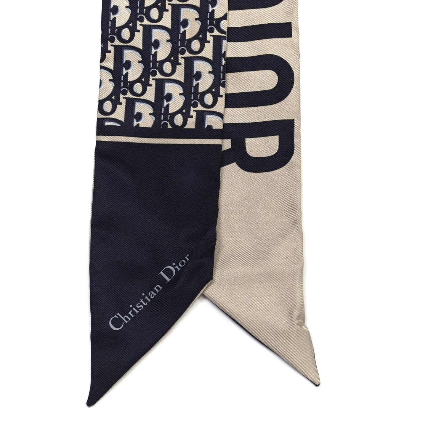 Silk Oblique Mitzah Scarf Blue