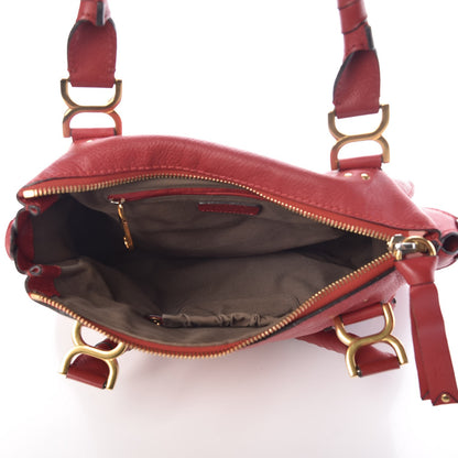 Chloe Calfskin Medium Marcie Satchel Red 5 of 7
