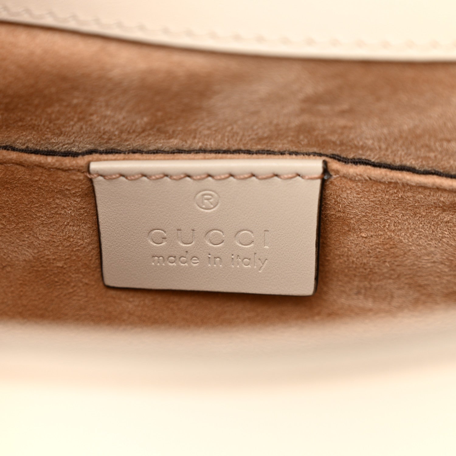 Gucci Calfskin Mini Sylvie Chain Shoulder Bag White 6 of 11