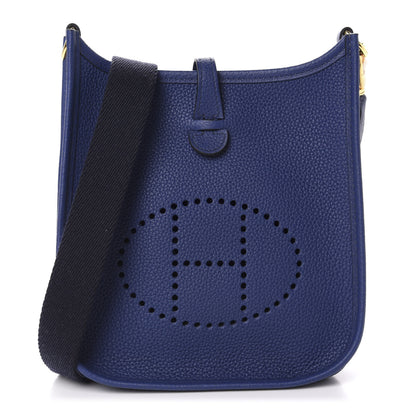 Hermes Taurillon Maurice Amazone Evelyne TPM Bleu Saphir Blue Indigo 1 of 11