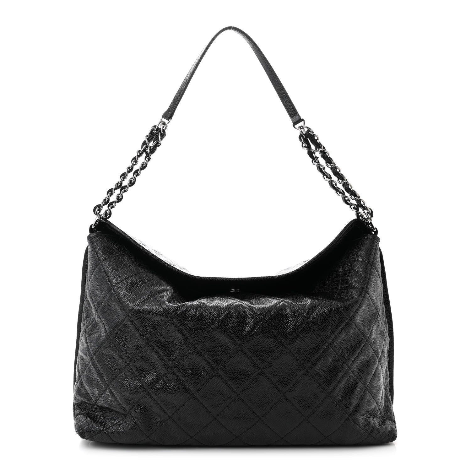 Chanel Caviar Quilted French Riviera Shoulder Bag Black 1 of 10