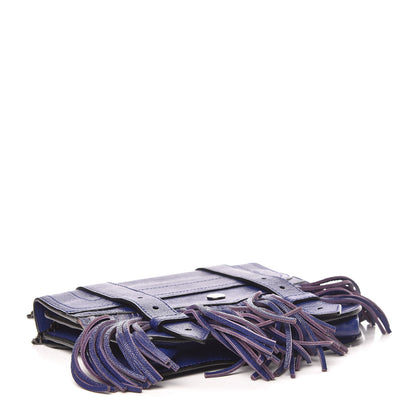 Proenza Schouler Lambskin Fringe PS1 Large Chain Wallet Cobalt Blue 4 of 11
