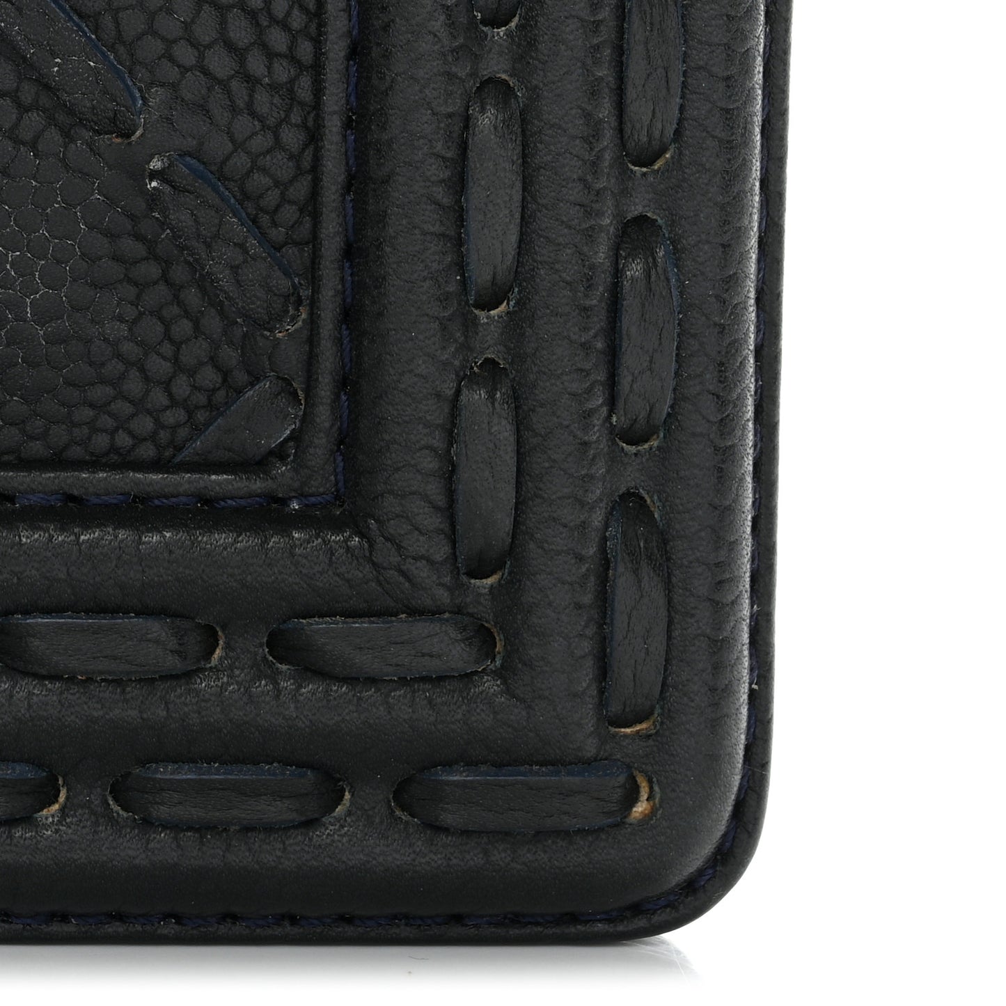 Caviar Stitched Medium Boy Flap Blue