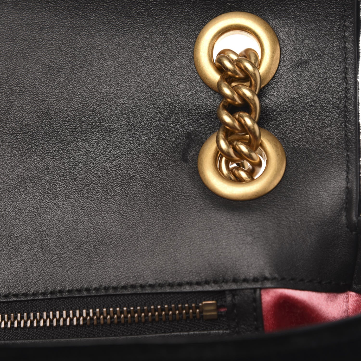 Gucci Velvet Matelasse Loved Embroidered Medium GG Marmont Shoulder Bag Black 11 of 11