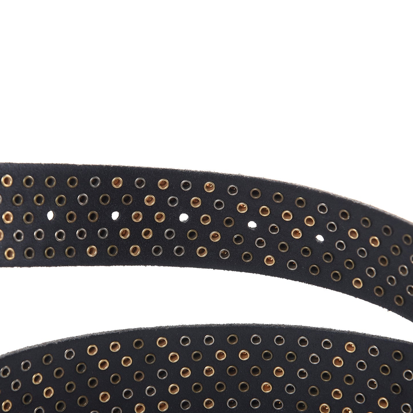 Calfskin Studded Feline Belt 100 40 Black